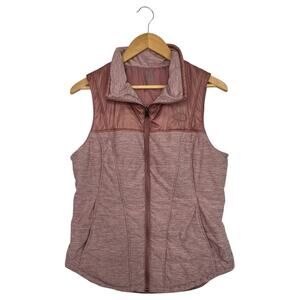 The North Face Vest Womens Medium Pink Quilted Pseudio Outdoor Preppy Classic